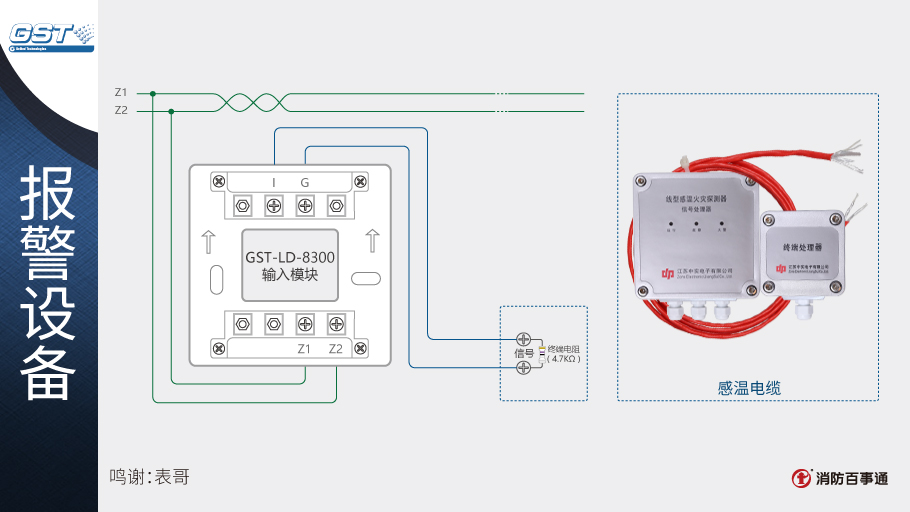 海灣GST-LD-8300輸入模塊接線(xiàn)
